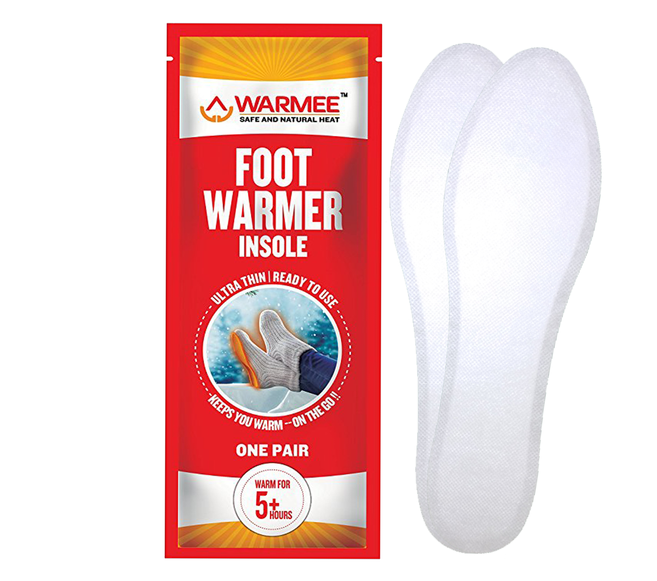 Warmee Foot Warmer — Long-Lasting Heated Insoles & Foot Heat Patches for Cold Weather